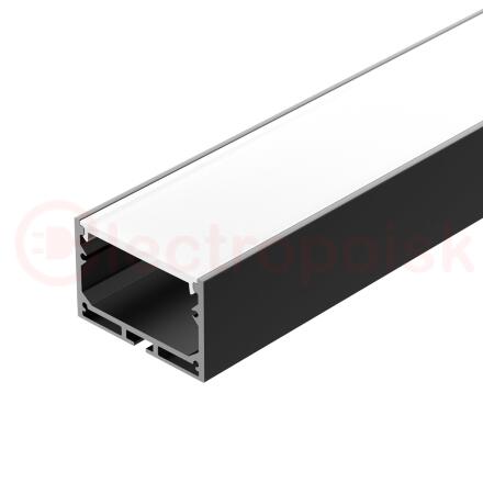 Профиль с экраном SL-LINE-4932-2500 BLACK+OPAL (ARL, Алюминий)
