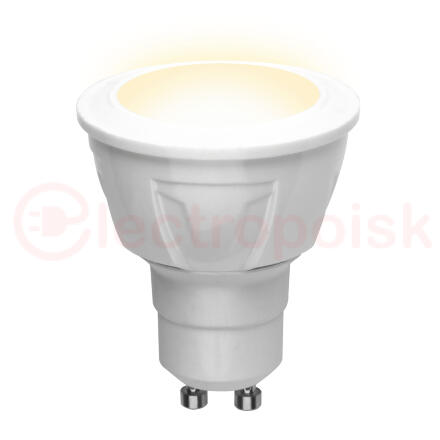 Лампа светодиодная LED 6вт 175-250В Форма JCDR матовый 500Лм GU10 3000К Uniel ЯРКАЯ