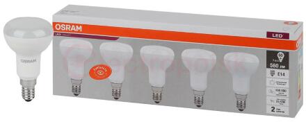 Лампа светодиодная LED 7 Вт E14 4000К 560Лм гриб 220 В (замена 60Вт) OSRAM