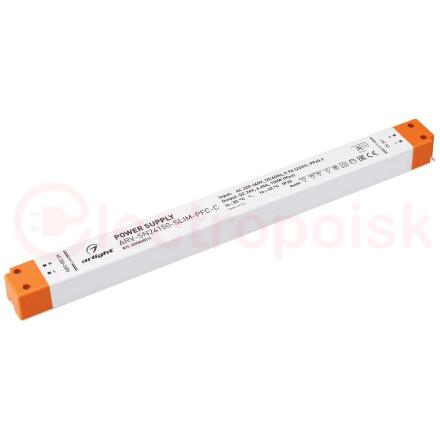 Блок питания ARV-SN24150-SLIM-PFC-C (24V, 6.25A, 150W) (ARL, IP20 Пластик, 3 года)