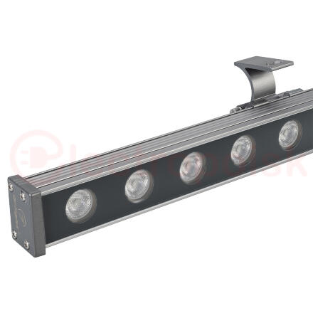 Светодиодный прожектор AR-LINE-1000M-24W-24V RGB (Grey, 30 deg, DMX512) (ARL, Закрытый)