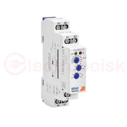 Реле контроля фаз OptiRel D PHS-1-1M-02-PN-1 повышенного и пониженного 1Ф 1СО