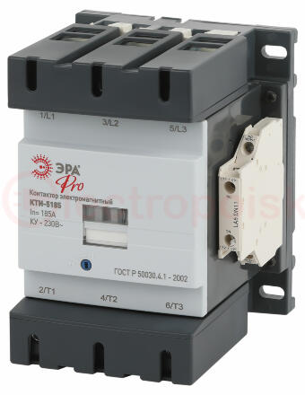 Контактор КТИ-5185 PRO KKT50-185-230-10-E 185А 230В/АС3 ЭРА