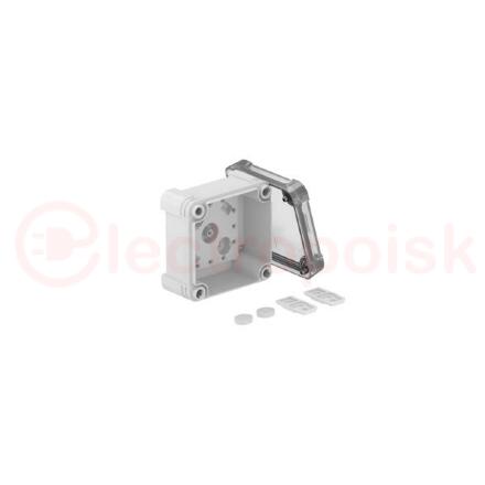 Распределительная коробка X01C, IP 67, 95х95х60 мм, сплошная стенка, с прозрачной крышкой