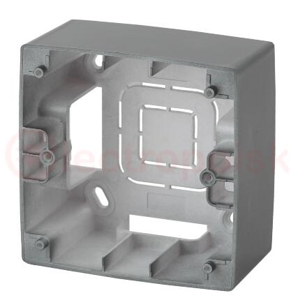 Коробка наклад. монтажа 1 пост, Эра12, графит (20/200/1200) 12-6101-12 ЭРА