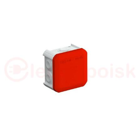 Коробка распределительная T40 90x90x52 красная крышка