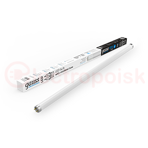 Лампа светодиодная T8 LED-10 Вт 800 Лм 6500К G13 600 мм стекло поворотная Elementary Gauss