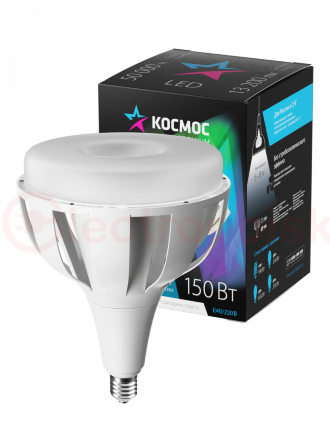 Лампа светодиодная LED 150Вт 220В Е40 D192х247 4500К белый 13200 лм КОСМОС
