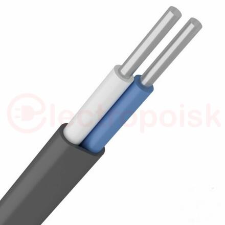 Кабель силовой АВВГ-П 2х2.5 (N)-0.660 плоский однопроволочный