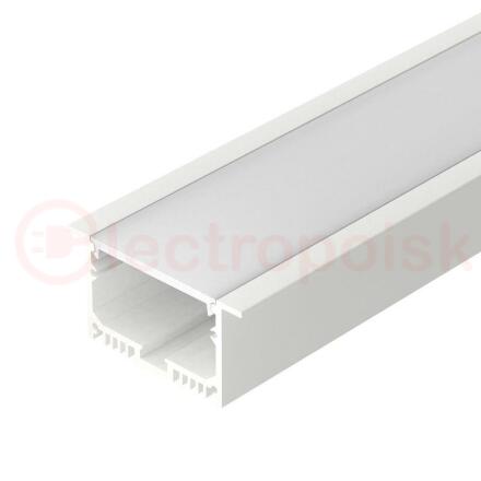 Профиль с экраном SL-LINIA62-F-2500 WHITE+OPAL (ARL, Алюминий)