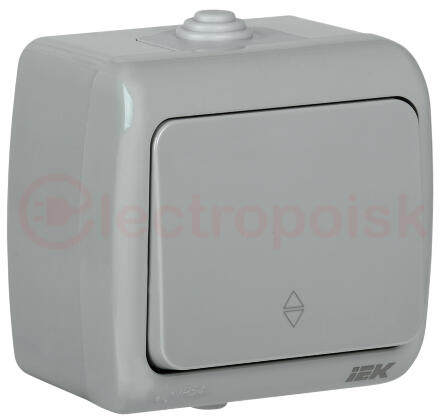 AQUATIC Выключатель 1 клавишный открытой установкипроходной IP54 ВС-20-1-2-A