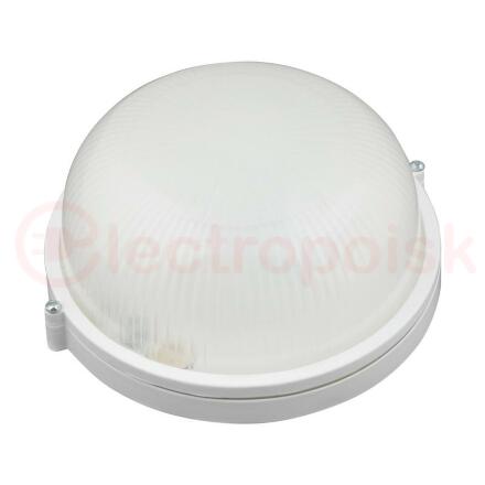 ULW-K21A 8W/6000K IP54 WHITE Светильник светодиодный влагозащищенный. Круг. Дневной белый свет (6000K). 600Лм. Диаметр 188мм. Корпус белый. ТМ Uniel.