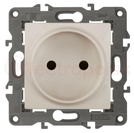 Розетка 2P, 16A-250В, IP20, Elegance, сл.кость (10/100/2800) 14-2105-02 ЭРА