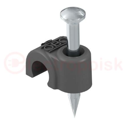 Крепежная скоба с гвоздем 8mm, L25