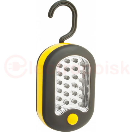 Фонарь светодиодный NPT-W02-3AAA 24+3LED пластик+резина