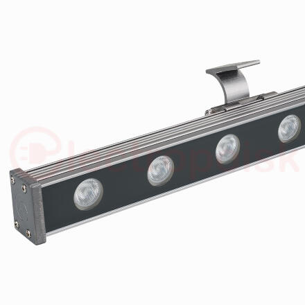 Светодиодный прожектор AR-LINE-1000S-18W-24V RGB (Grey, 30 deg, DMX512) (ARL, Закрытый)