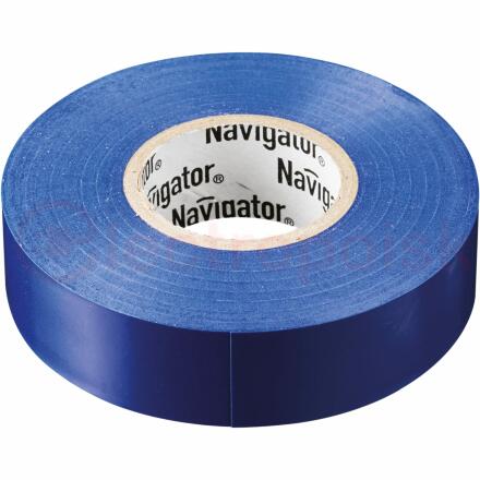 Изолента ПВХ синяя 19мм 20м NIT-A19-20/B