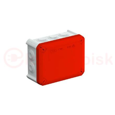 Коробка распаячная T100 150x116x67 красная крышка