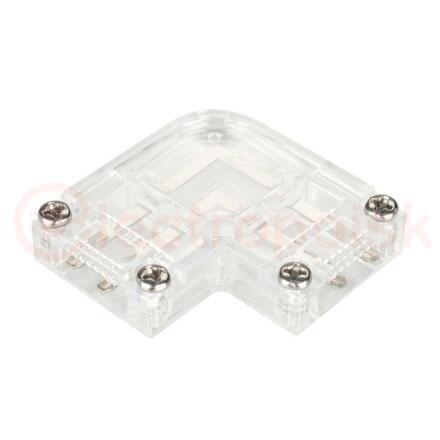 Коннектор угловой для ленты ARL-50000PV (15.5x6mm) прозрачный (ARL, Пластик)