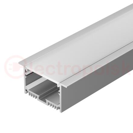 Профиль с экраном SL-LINIA62-F-2500 ANOD+OPAL (ARL, Алюминий)