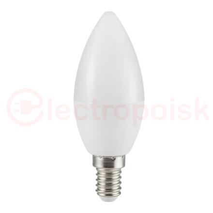 Лампа светодиодная LED 10вт Е14 белый матовая свеча