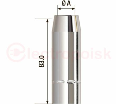 Сопло газовое D 16 мм FB 400 (5 шт.)