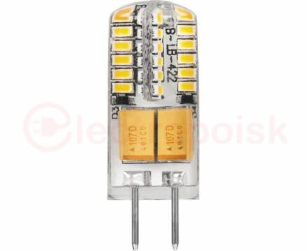 Лампа светодиодная LED 3вт 12в G4 белый капсульная