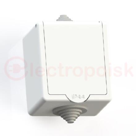 Розетка 1 пост наружная РА16-660 с заземлением IP44