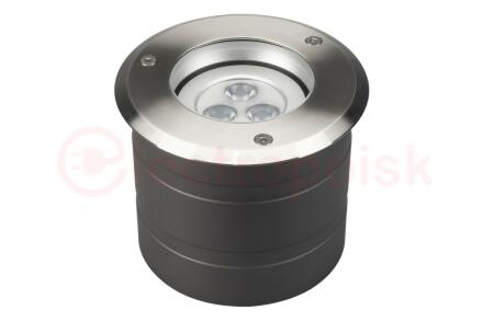 Светильник ART-GROUND-COLOR-TURN-R115-9W RGB (SL, 25 deg, 24V) (ARL, IP67 Металл, 3 года)