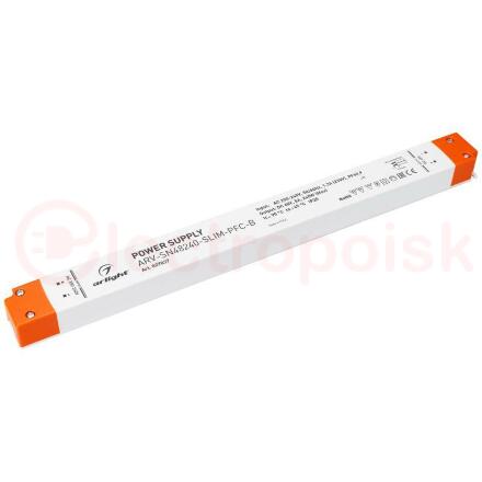 Блок питания ARV-SN48240-SLIM-PFC-B (48V, 5A, 240W) (ARL, IP20 Пластик, 3 года)