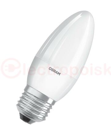 Лампа светодиодная LED 10 Вт E27 3000К 800Лм свеча 220 В (замена 75Вт) OSRAM