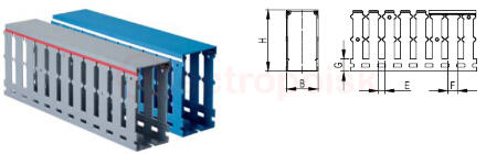 Короб перфорированный RL12 60x80 серый QUADRO