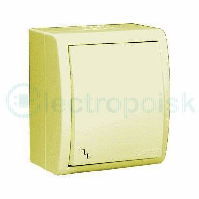 Simon15 Aqua Выключатель проходной (переключатель) IP54 10А 250В винтовой зажим S15A слоновая кость