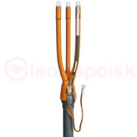 Муфта кабельная концевая 3РКВТп-10-300/400 (Б) внутренней установки для кабелей с ЭПР изоляцией до 10 кВ с болтовыми наконечниками