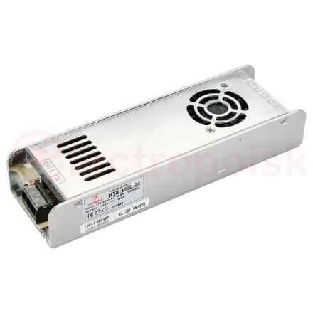 Блок питания HTS-400L-24 (24V, 16.5A, 400W) (ARL, IP20 Сетка, 3 года)