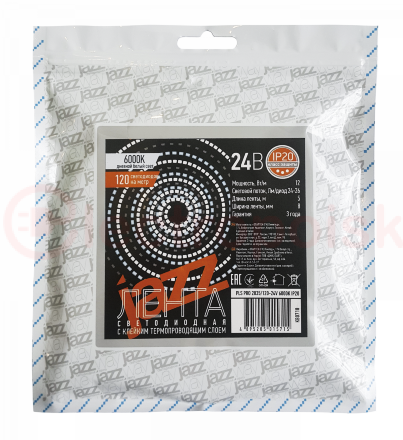 Лента светодиодная PLS PRO 2835/168-24V - 4000K IP20 5m Jazzway