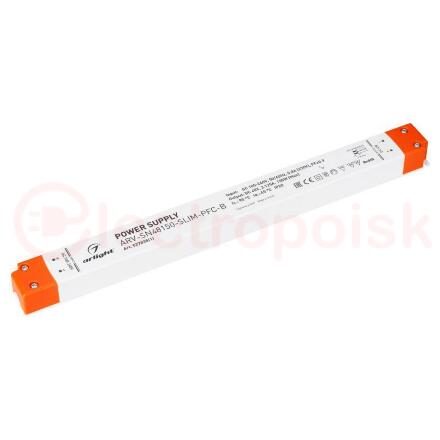 Блок питания ARV-SN48150-SLIM-PFC-B (48V, 3.1A, 150W) (ARL, IP20 Пластик, 3 года)