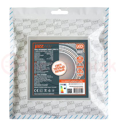 Лента светодиодная LEDx30/м 5м 7.2Вт 12В IP20 теплый белый